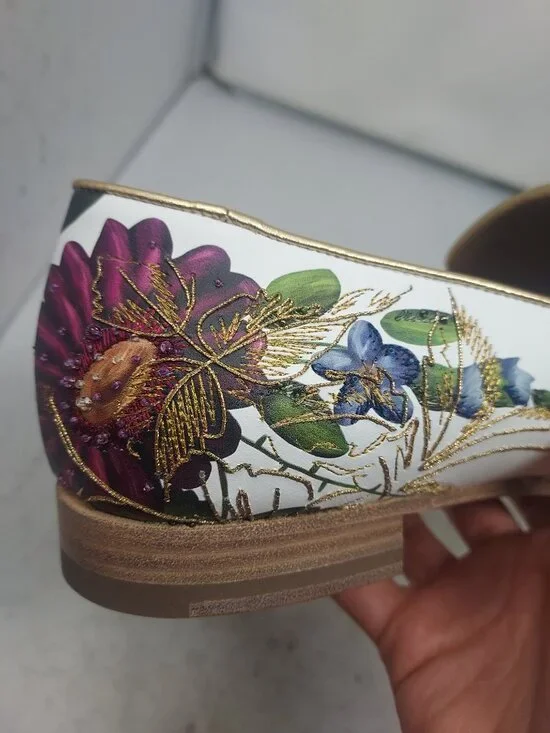 Christian Louboutin MENS White Dandyswing Floral Loafer - Picture 7 of 11